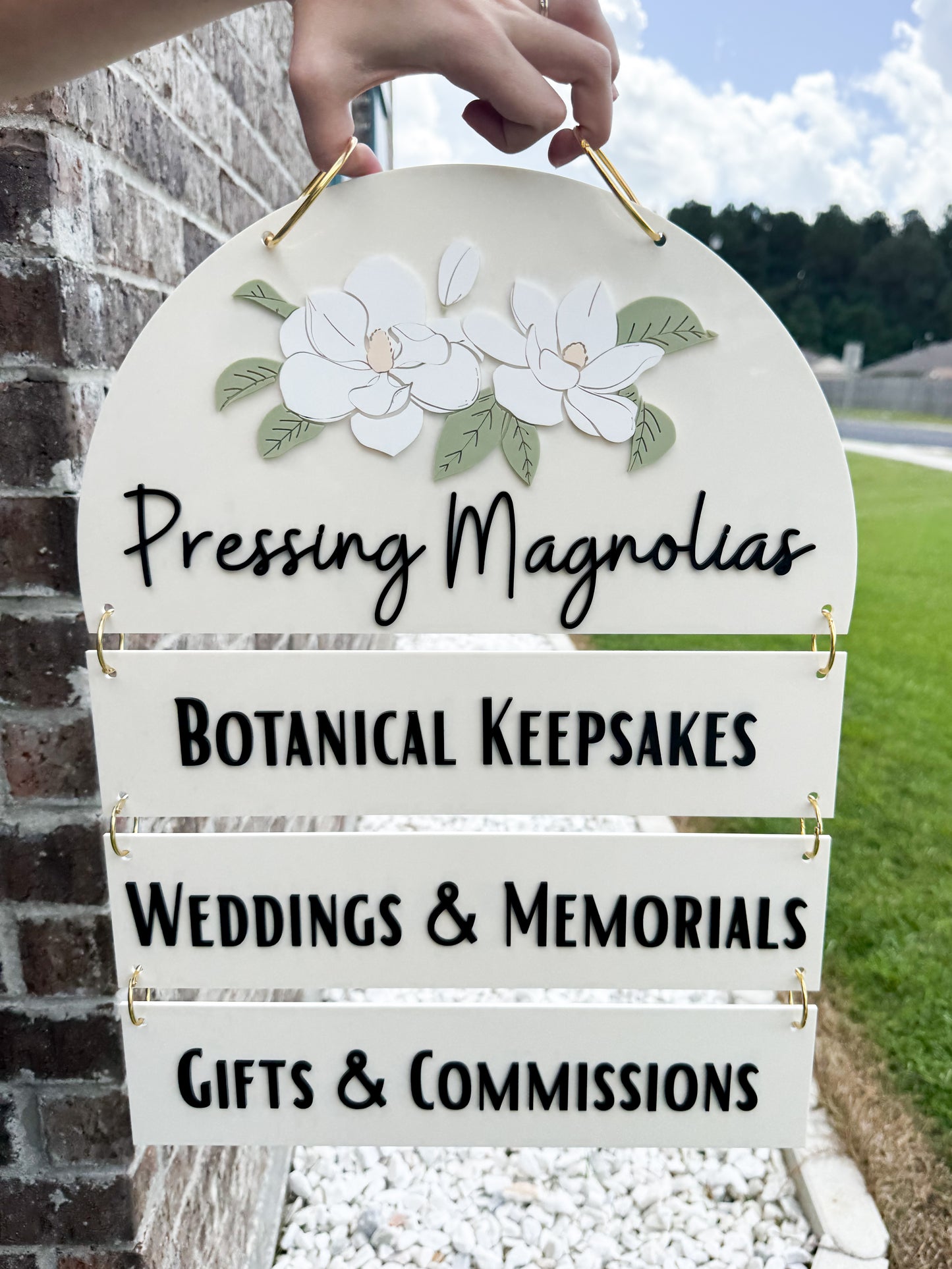 Double Sided Hanging Sign
