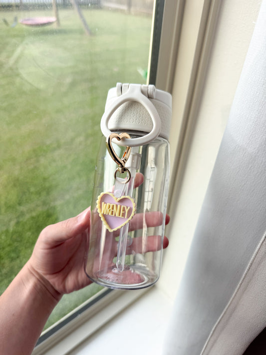 Acrylic Heart Keychain