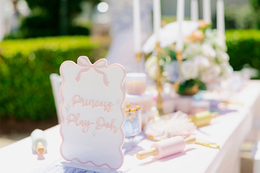 Princess Party Signage | Acrylic Signage
