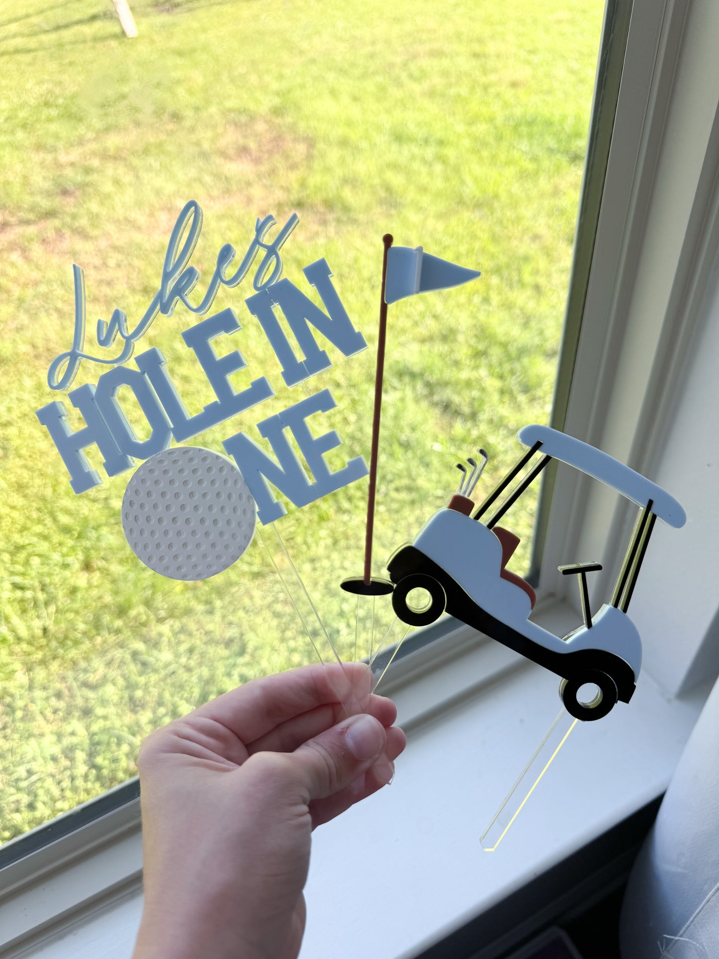 Golf Birthday Cake Topper Set