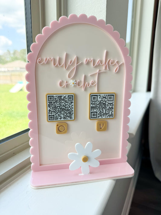 Scallop Styled - QR Code Display | Small Business
