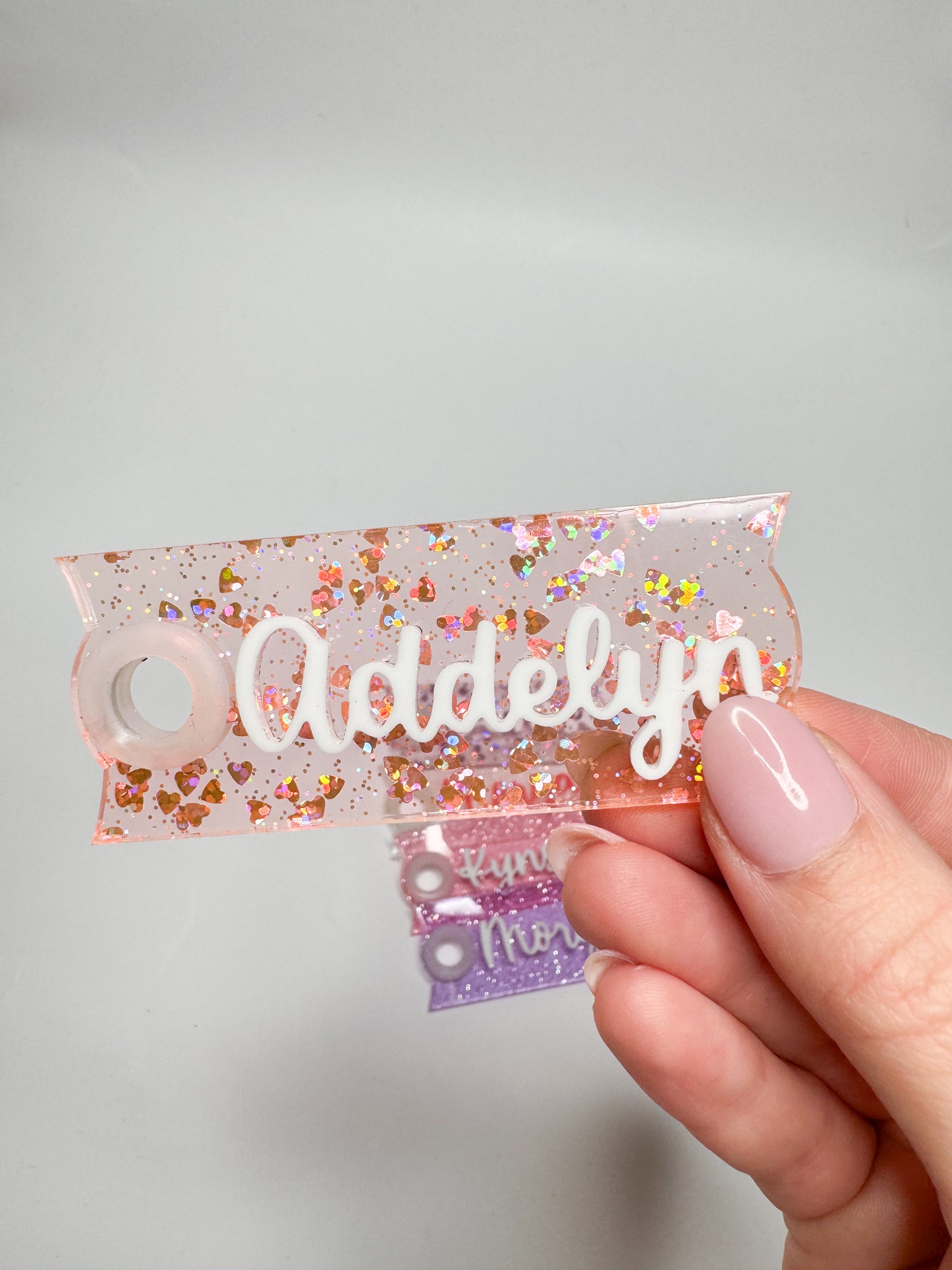 Glitter Backing Stanley Name Plate