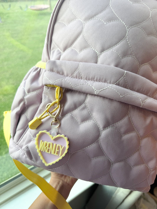 Acrylic Heart Keychain