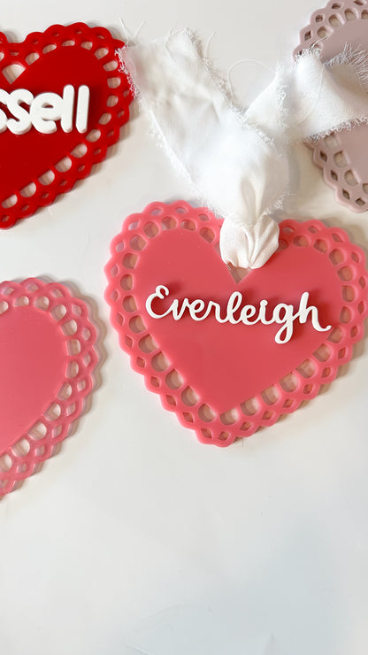 Valentine’s Day Heart Name Tag