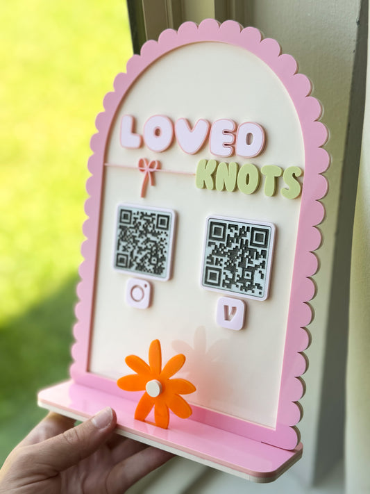 Scallop Styled - QR Code Display | Small Business
