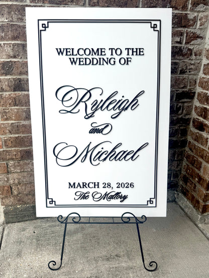 The Ryleigh Wedding Welcome Sign