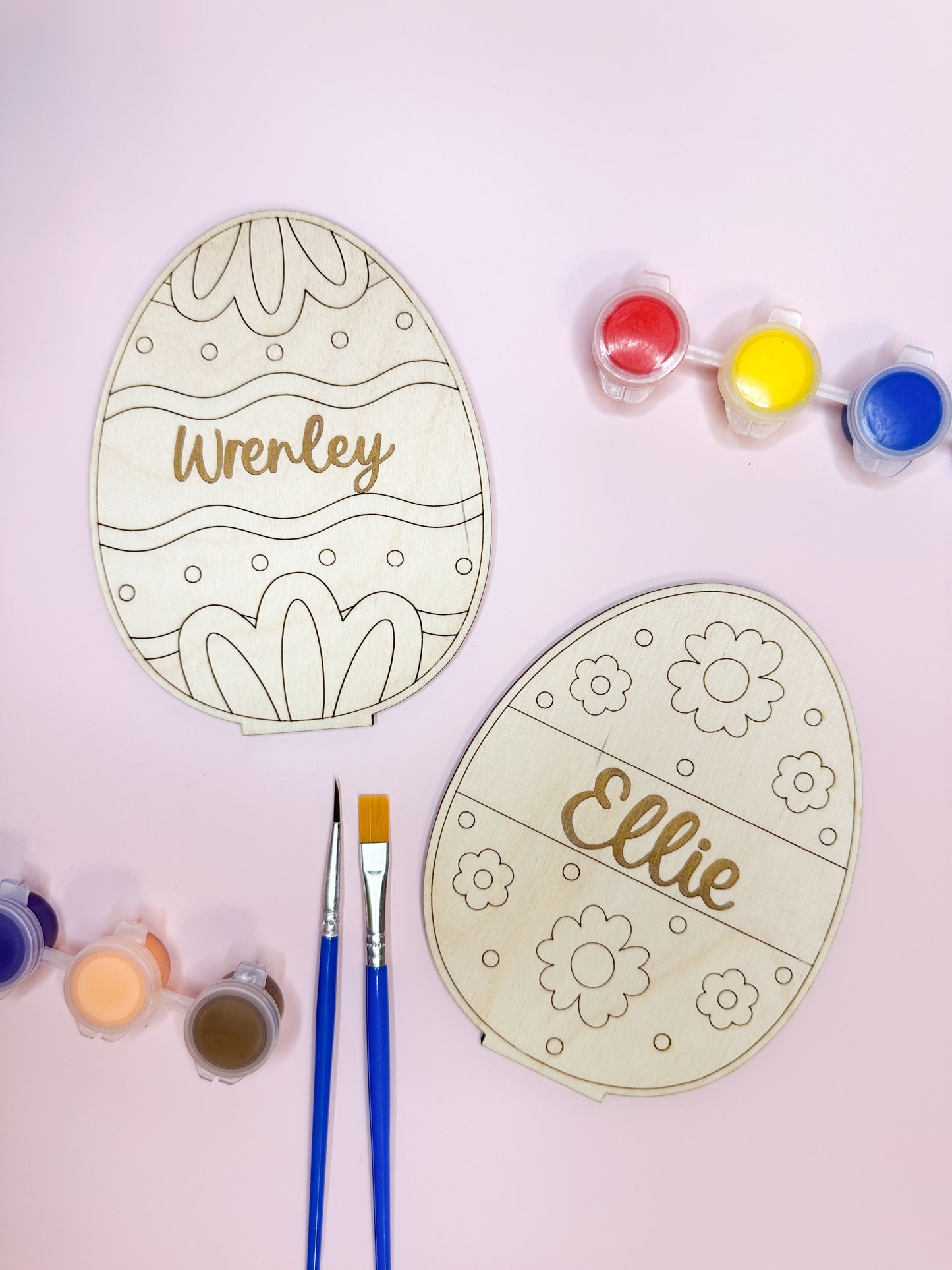 Personalized Paint Kit Easter Eggs with stand