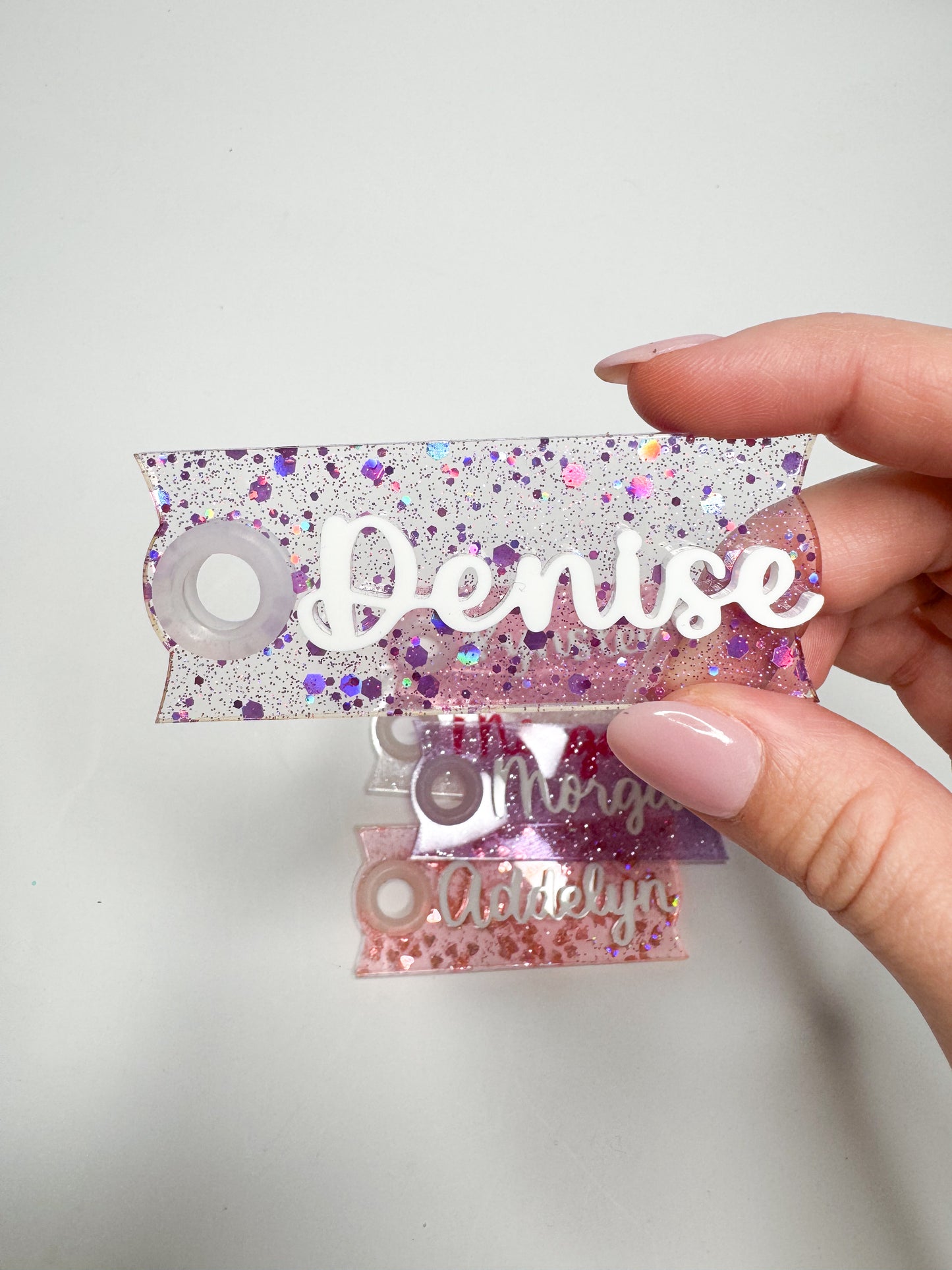 Glitter Backing Stanley Name Plate