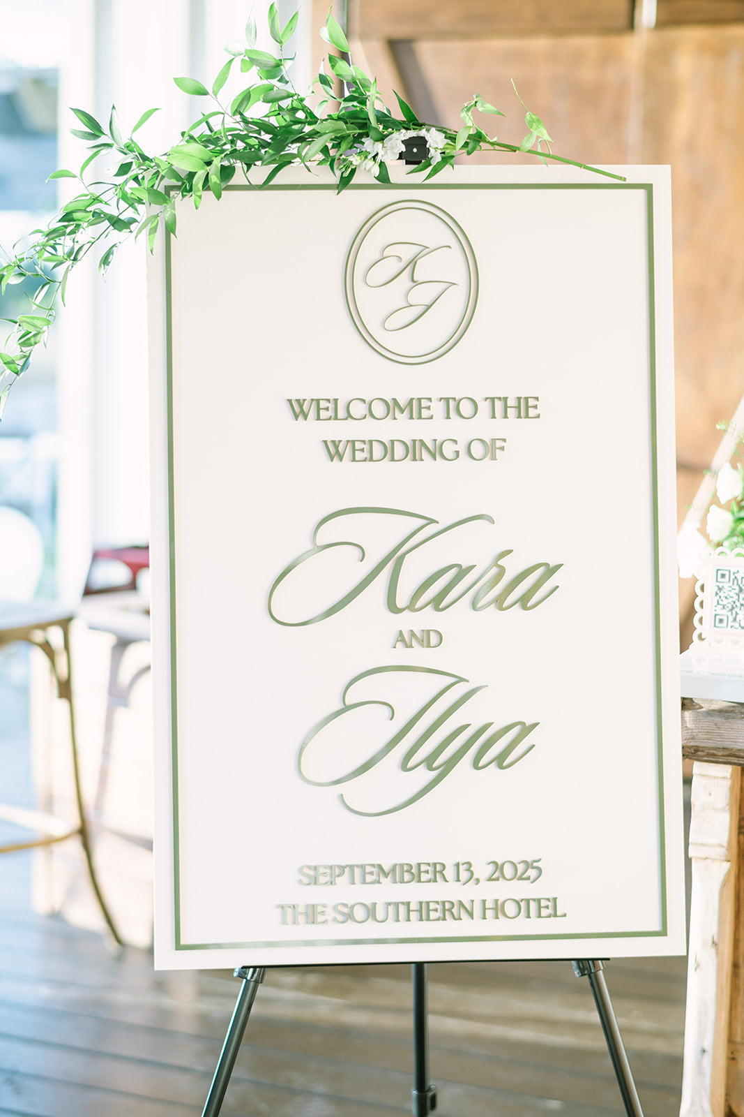 The Kara Wedding Welcome Sign