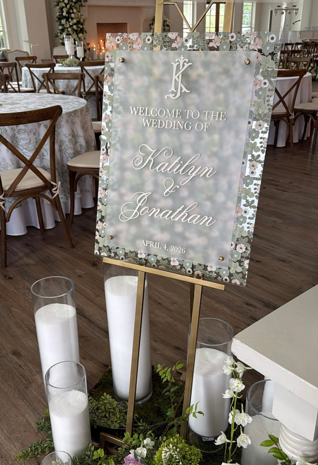 The Katilyn Wedding Welcome Sign