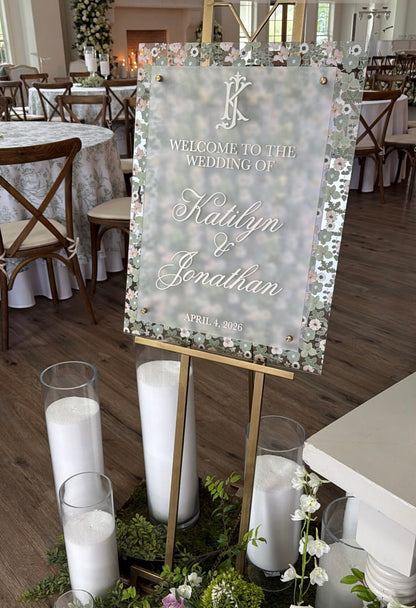 The Katilyn Wedding Welcome Sign