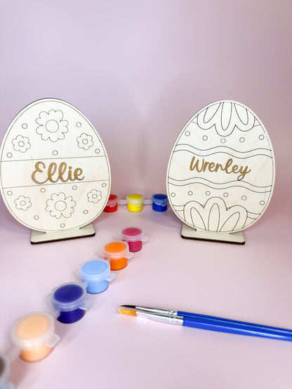 Personalized Paint Kit Easter Eggs with stand