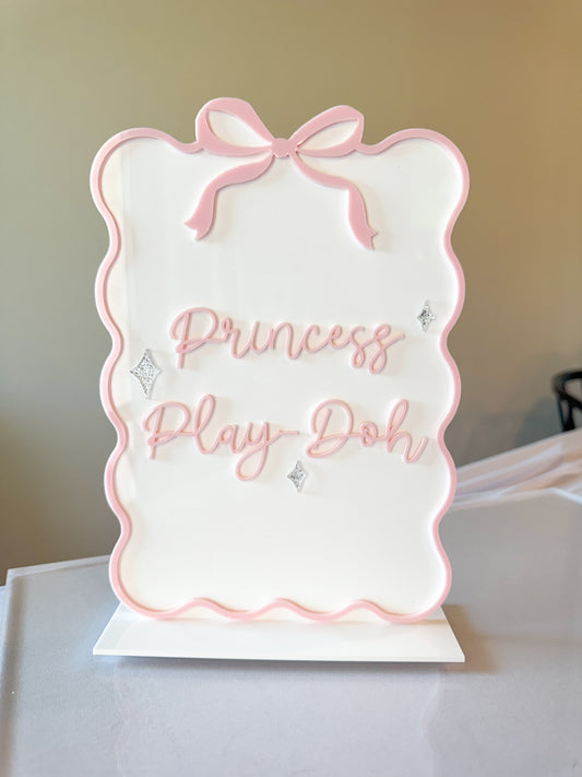 Princess Party Signage | Acrylic Signage