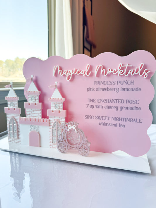 Princess Party Signage | Castle Sign