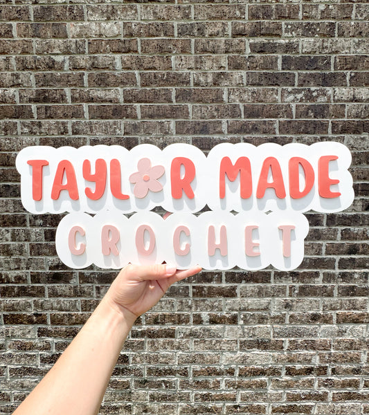 Outlined Layered Acrylic Sign | Small Business