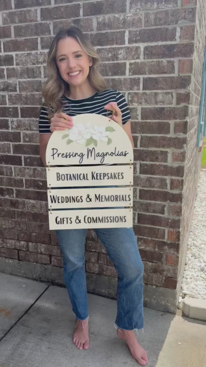 Double Sided Hanging Sign