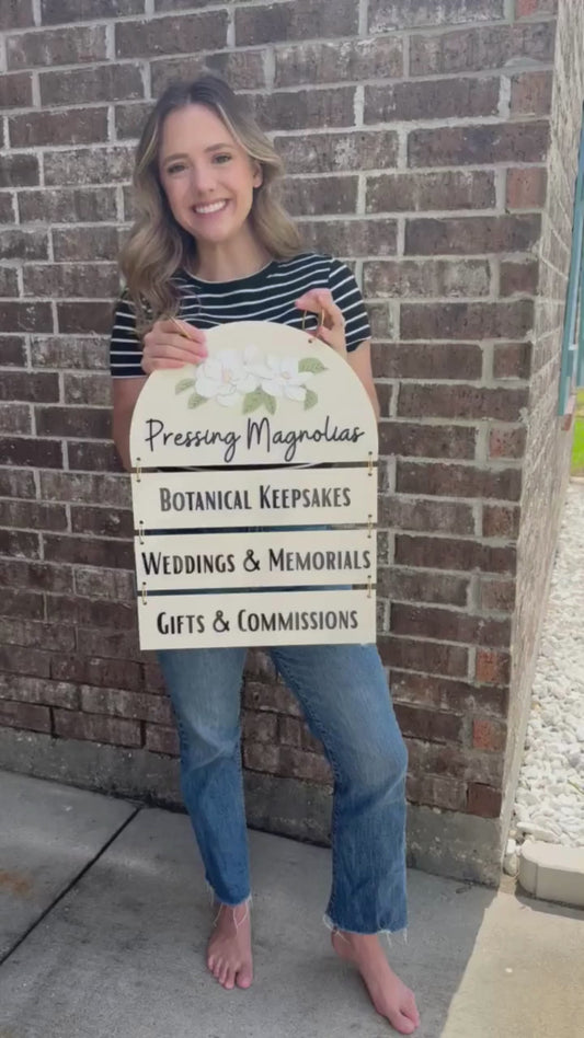 Double Sided Hanging Sign